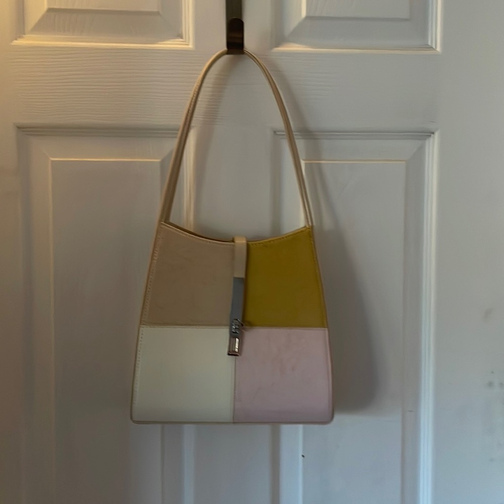 Never used color block shoulder bag